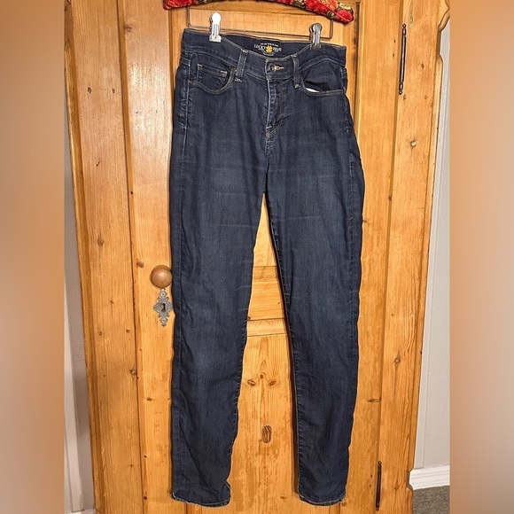 Lucky Sofia Skinny Dark Denim Jeans Size 8/29 & 40” Length - Picture 12 of 12